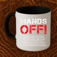 Hands Off Protest Coffee Mug thumb 2