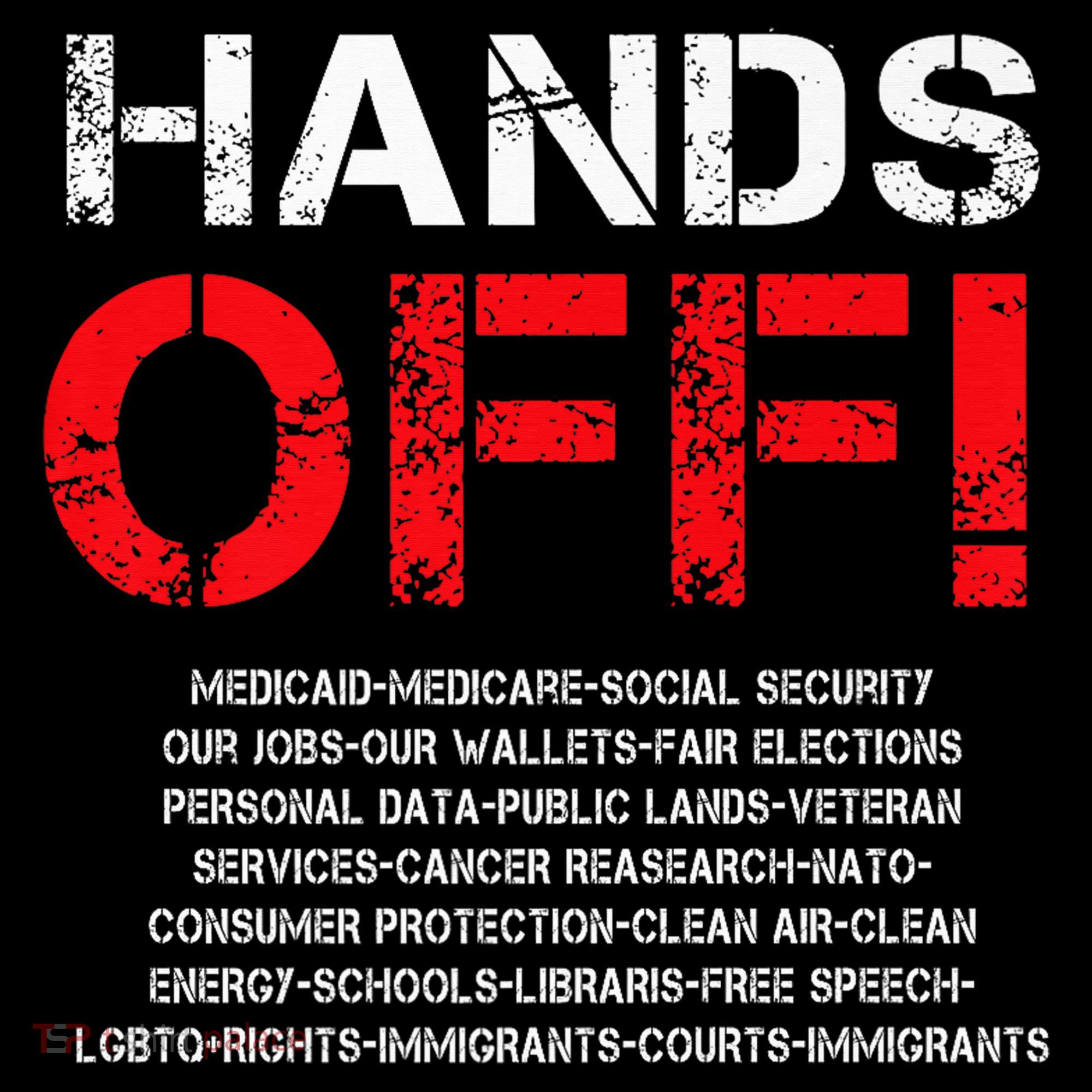 Hands Off Protest Coffee Mug