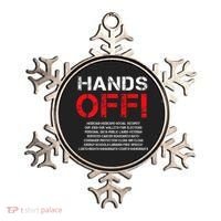 Hands Off Protest Ornament thumb 0