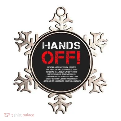 Hands Off Protest Ornament