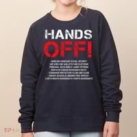 Hands Off Protest Women's Sweatshirt thumb 0