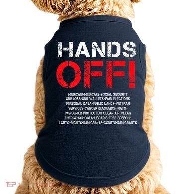 Hands Off Protest Doggie Tank