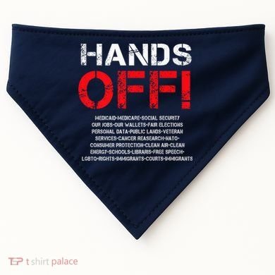 Hands Off Protest USA-Made Doggie Bandana
