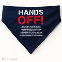 Hands Off Protest USA-Made Doggie Bandana thumb 0