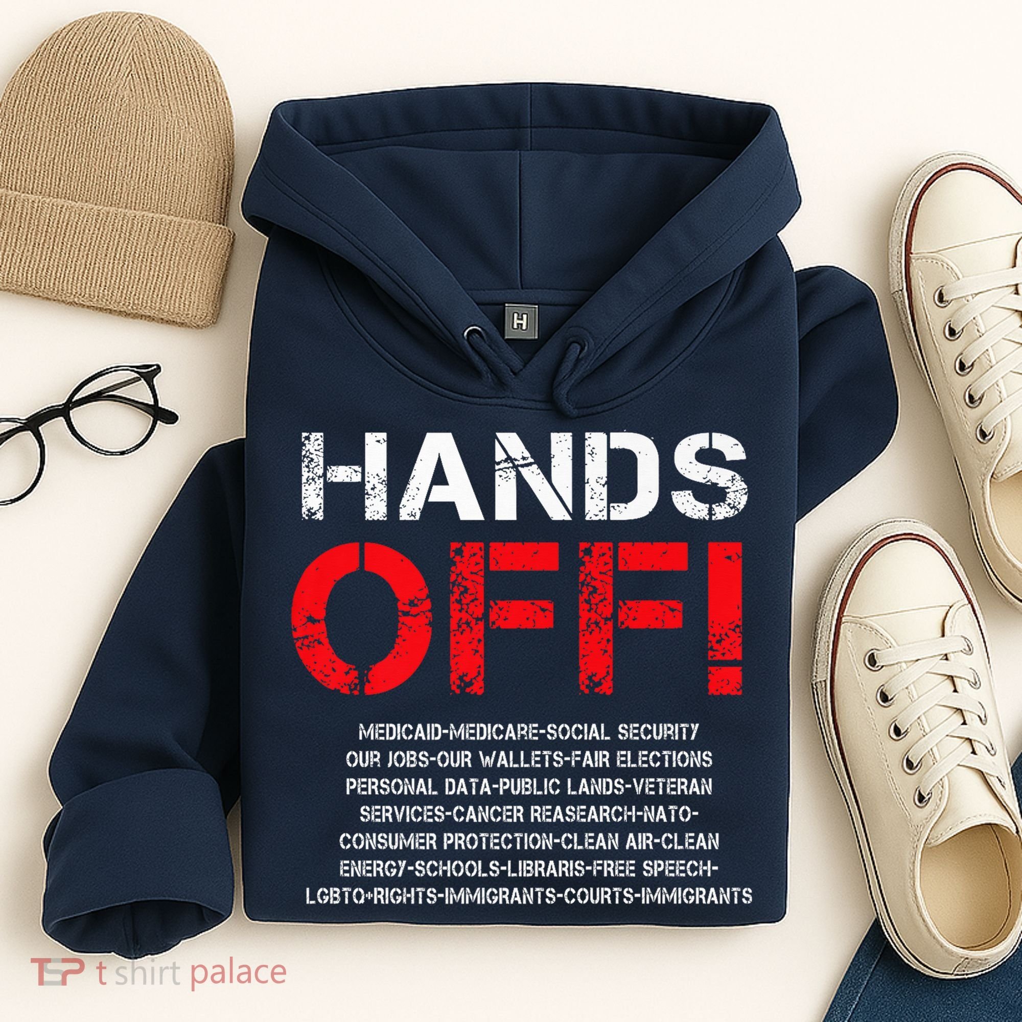 Hands Off Protest Hoodie