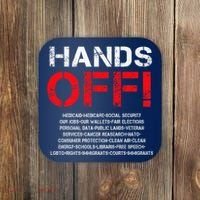 Hands Off Protest Coaster thumb 0