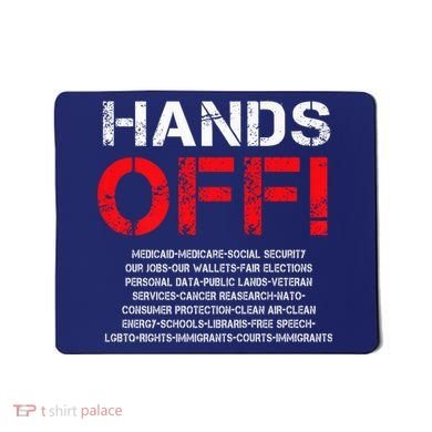 Hands Off Protest Mousepad