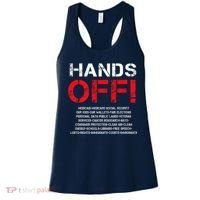 Hands Off Protest Women's Tank Top thumb 0