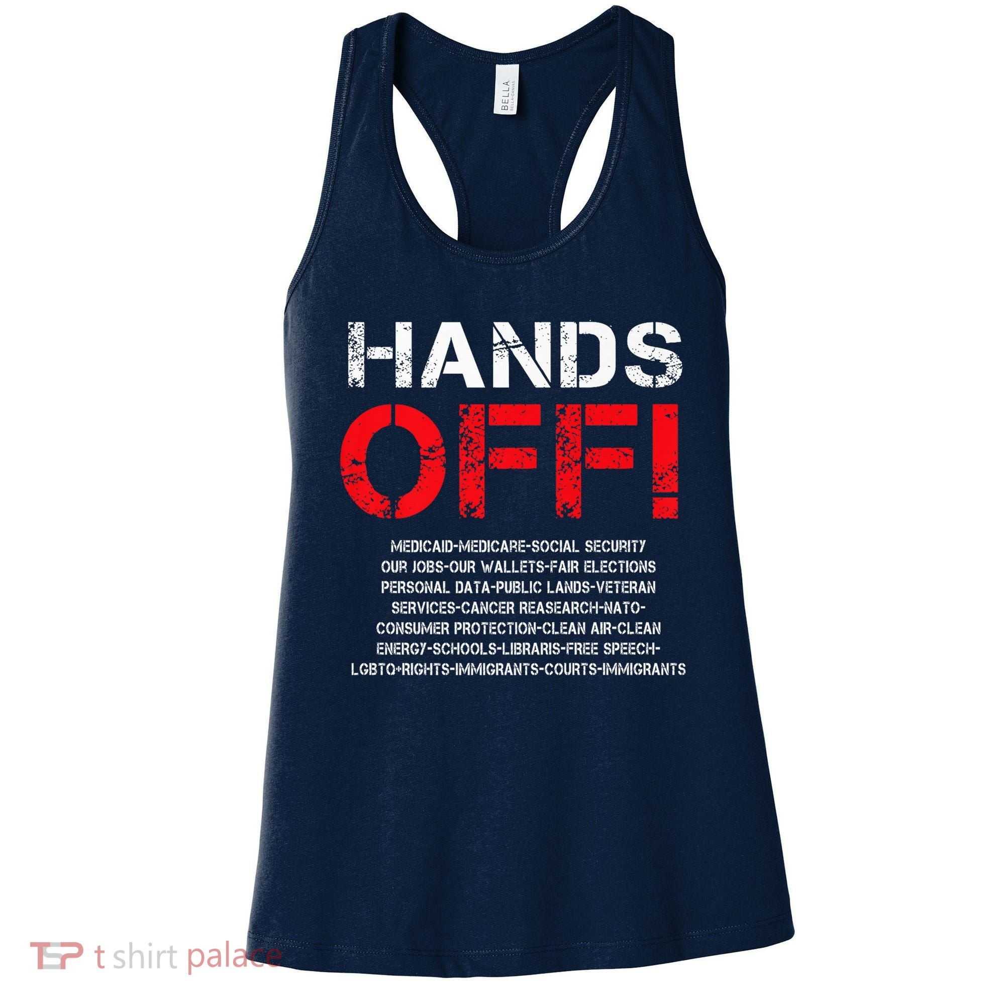 Hands Off Protest Women's Tank Top