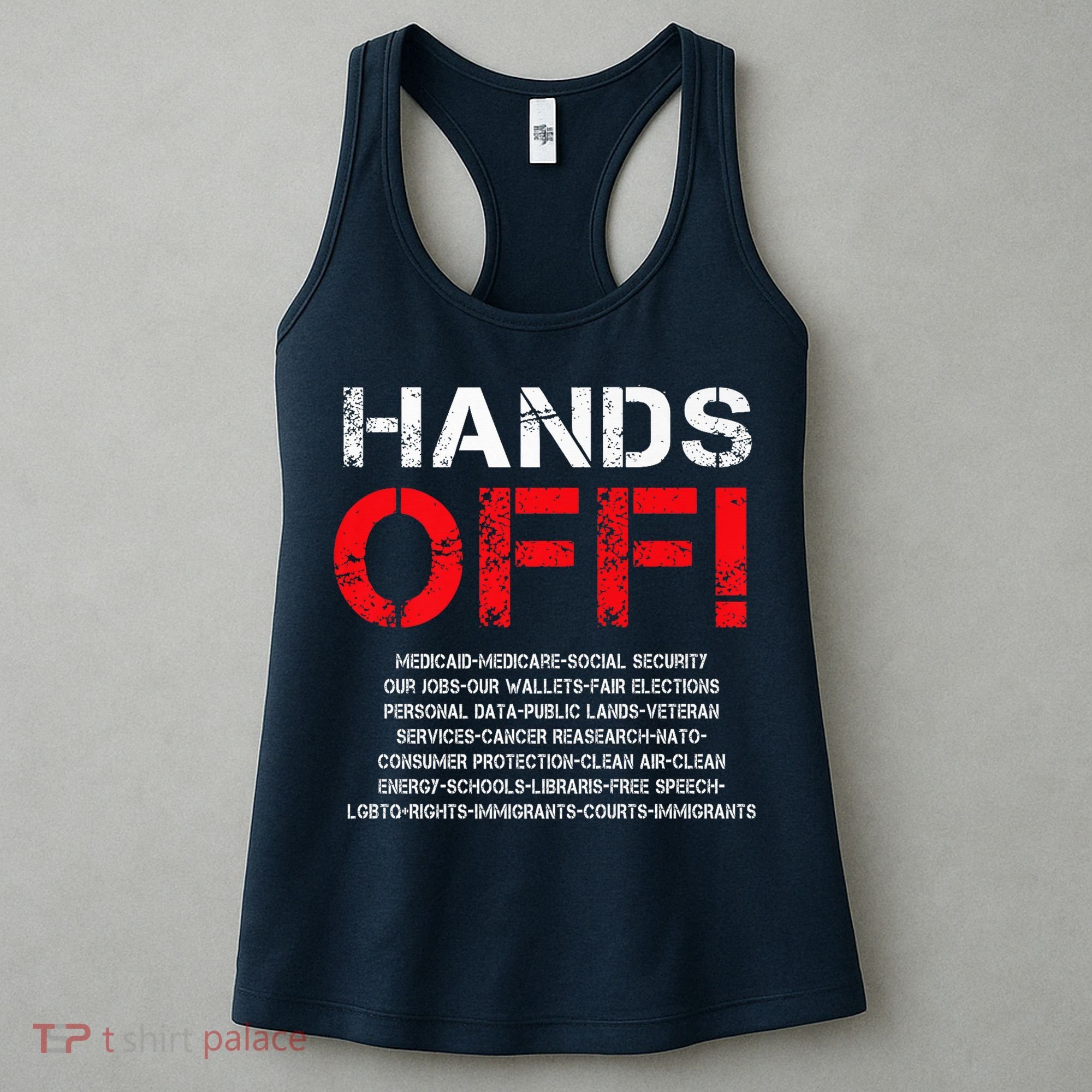 Hands Off Protest Women's Tank Top