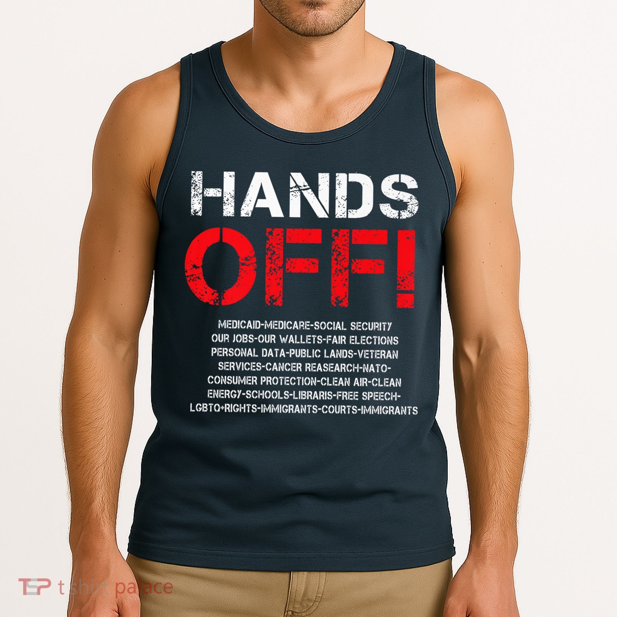 Hands Off Protest Tank Top