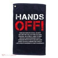 Hands Off Protest Golf Towel thumb 0