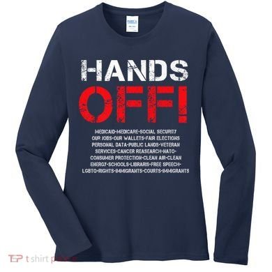 Hands Off Protest Women's Long Sleeve Shirt