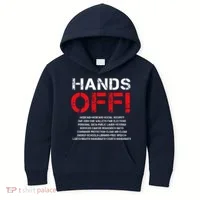 Hands Off Protest Kids Hoodie thumb 0