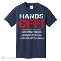 Hands Off Protest Kids T-Shirt thumb 0