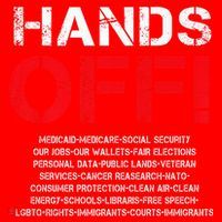 Hands Off Protest Santa Hat thumb 1