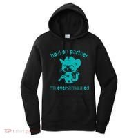 Hold On Partner IM Overstimulated Cat Women's Hoodie thumb 0