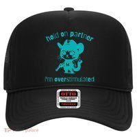 Hold On Partner IM Overstimulated Cat Hat thumb 0