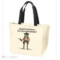 Hold On Partner IM Overstimulated Cowboy Frog Tote Bag thumb 3