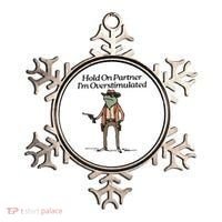 Hold On Partner IM Overstimulated Cowboy Frog Ornament thumb 0