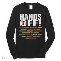 Hands Off Protest Social Security And Medicare Protest Long Sleeve Shirt thumb 0