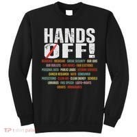 Hands Off Protest Social Security And Medicare Protest Sweatshirt thumb 0