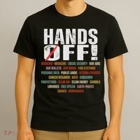 Hands Off Protest Social Security And Medicare Protest T-Shirt thumb 3