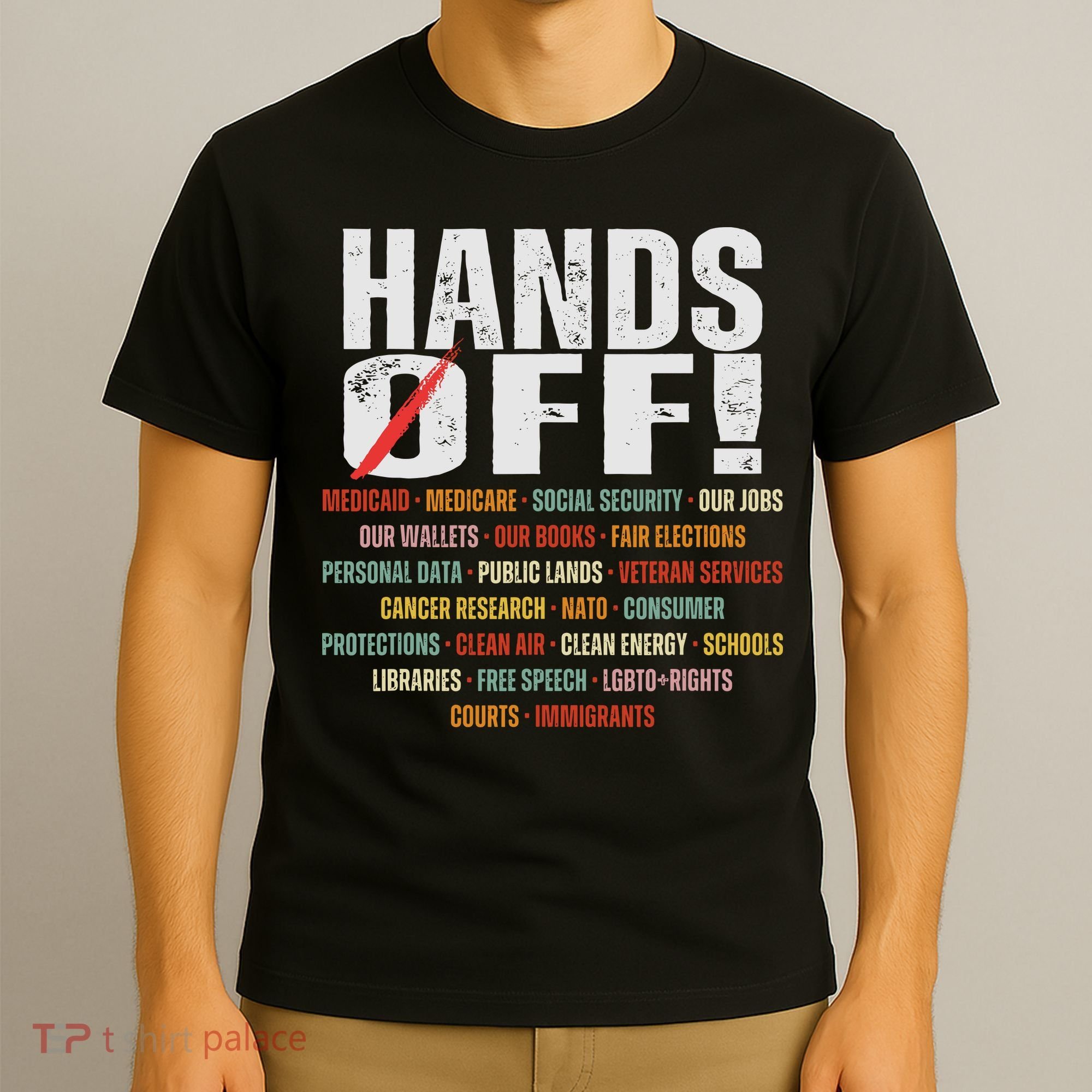 Hands Off Protest Social Security And Medicare Protest T-Shirt