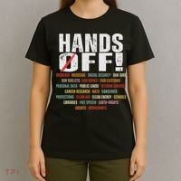 Hands Off Protest Social Security And Medicare Protest T-Shirt thumb 4