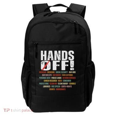 Hands Off Protest Social Security And Medicare Protest Backpack