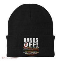 Hands Off Protest Social Security And Medicare Protest Beanie thumb 0
