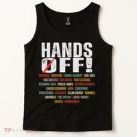 Hands Off Protest Social Security And Medicare Protest Tank Top thumb 2
