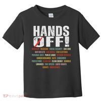 Hands Off Protest Social Security And Medicare Protest Toddler T-Shirt thumb 0
