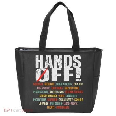 Hands Off Protest Social Security And Medicare Protest Tote Bag
