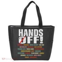 Hands Off Protest Social Security And Medicare Protest Tote Bag thumb 0