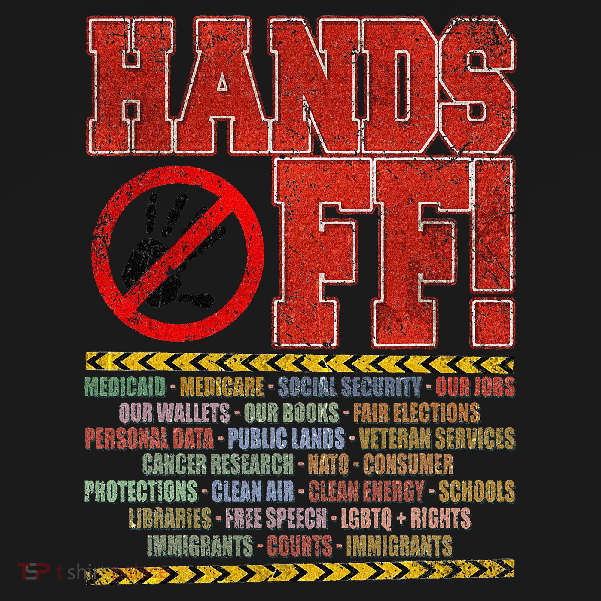 Hands Off Protest Social Security And Medicare Protest Apron