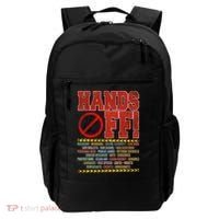Hands Off Protest Social Security And Medicare Protest Backpack thumb 0