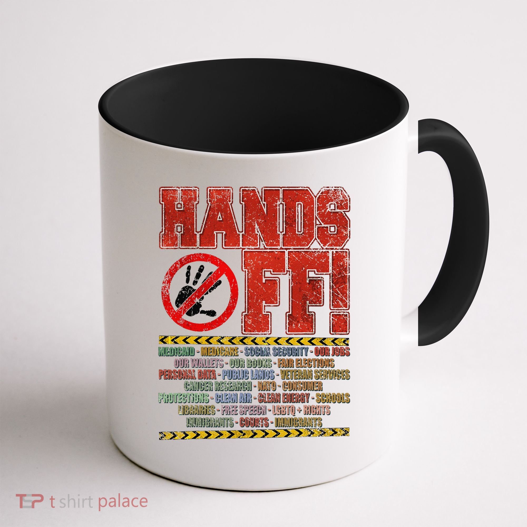Hands Off Protest Social Security And Medicare Protest Coffee Mug