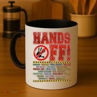 Hands Off Protest Social Security And Medicare Protest Coffee Mug thumb 4