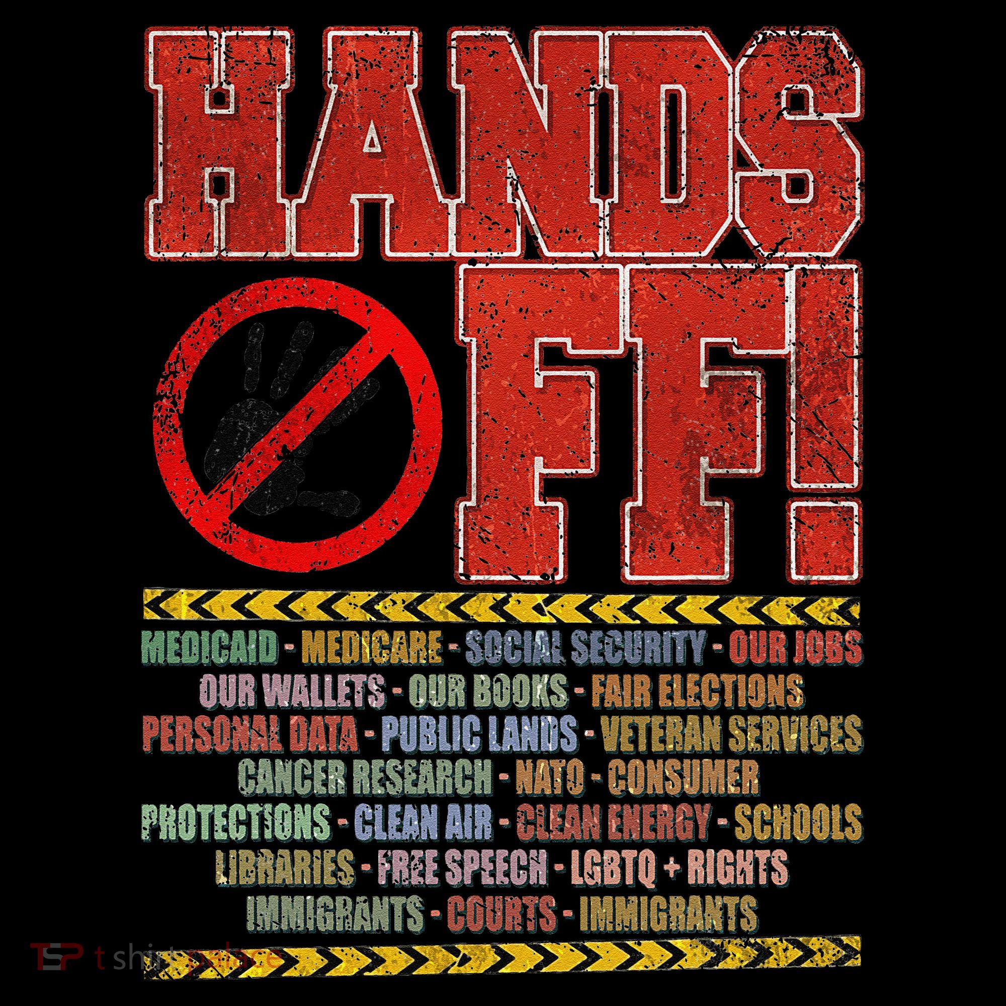 Hands Off Protest Social Security And Medicare Protest Women's Hoodie
