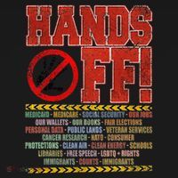 Hands Off Protest Social Security And Medicare Protest Baby Bodysuit thumb 2