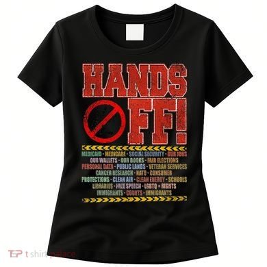 Hands Off Protest Social Security And Medicare Protest Women's T-Shirt
