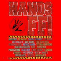 Hands Off Protest Social Security And Medicare Protest Santa Hat thumb 1