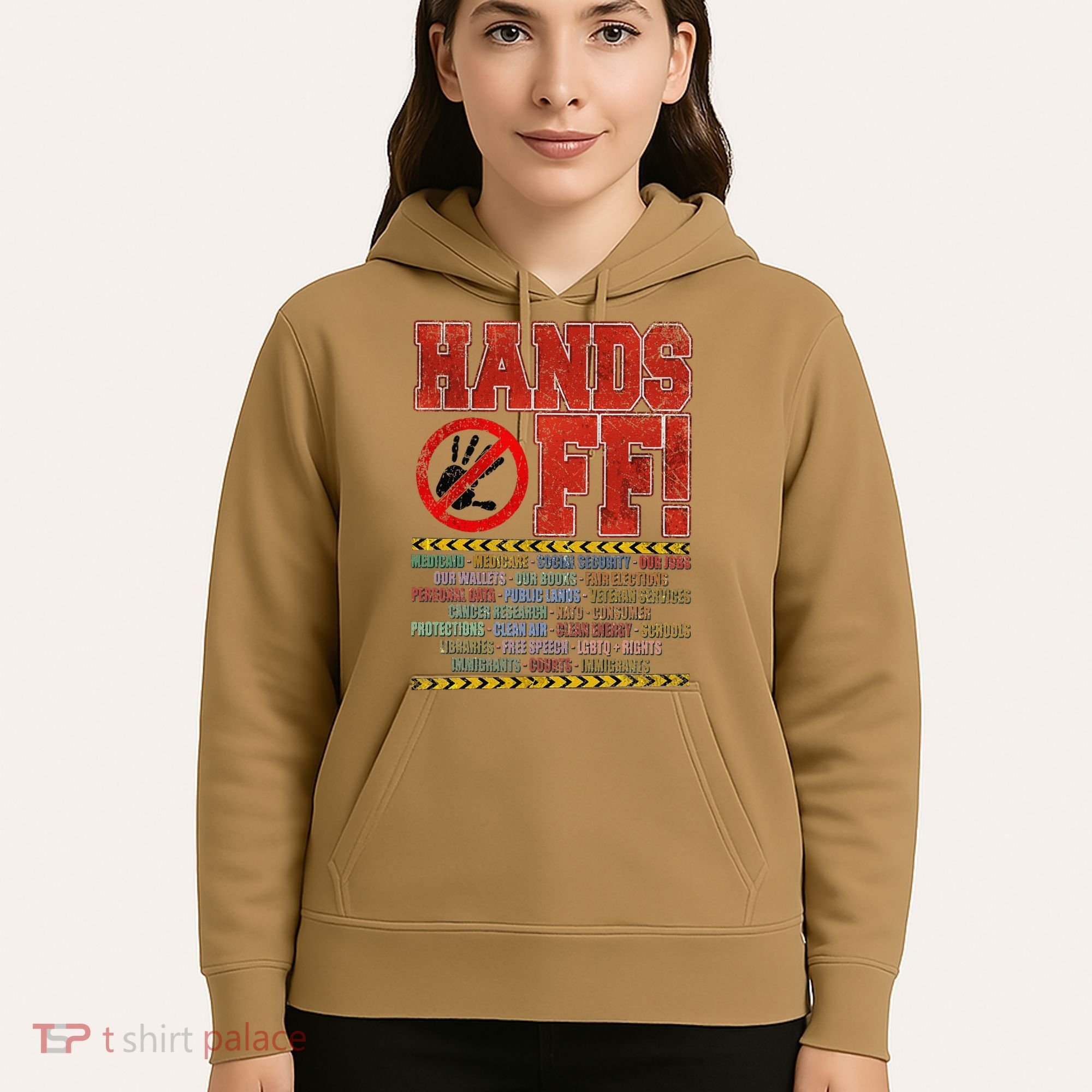 Hands Off Protest Social Security And Medicare Protest Hoodie