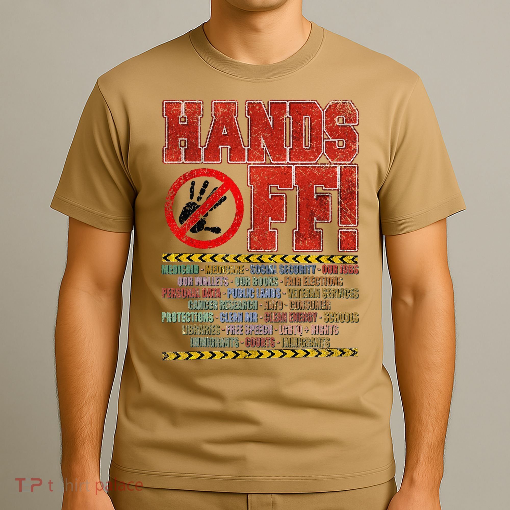 Hands Off Protest Social Security And Medicare Protest T-Shirt