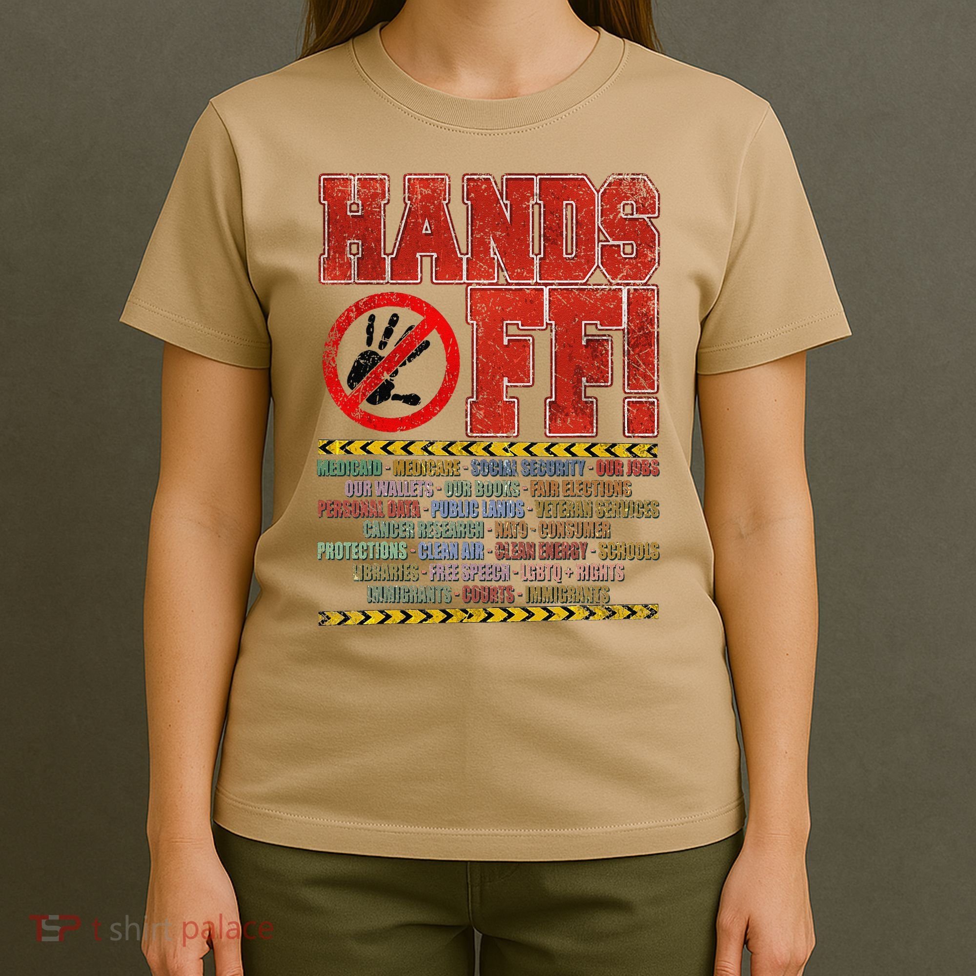 Hands Off Protest Social Security And Medicare Protest T-Shirt