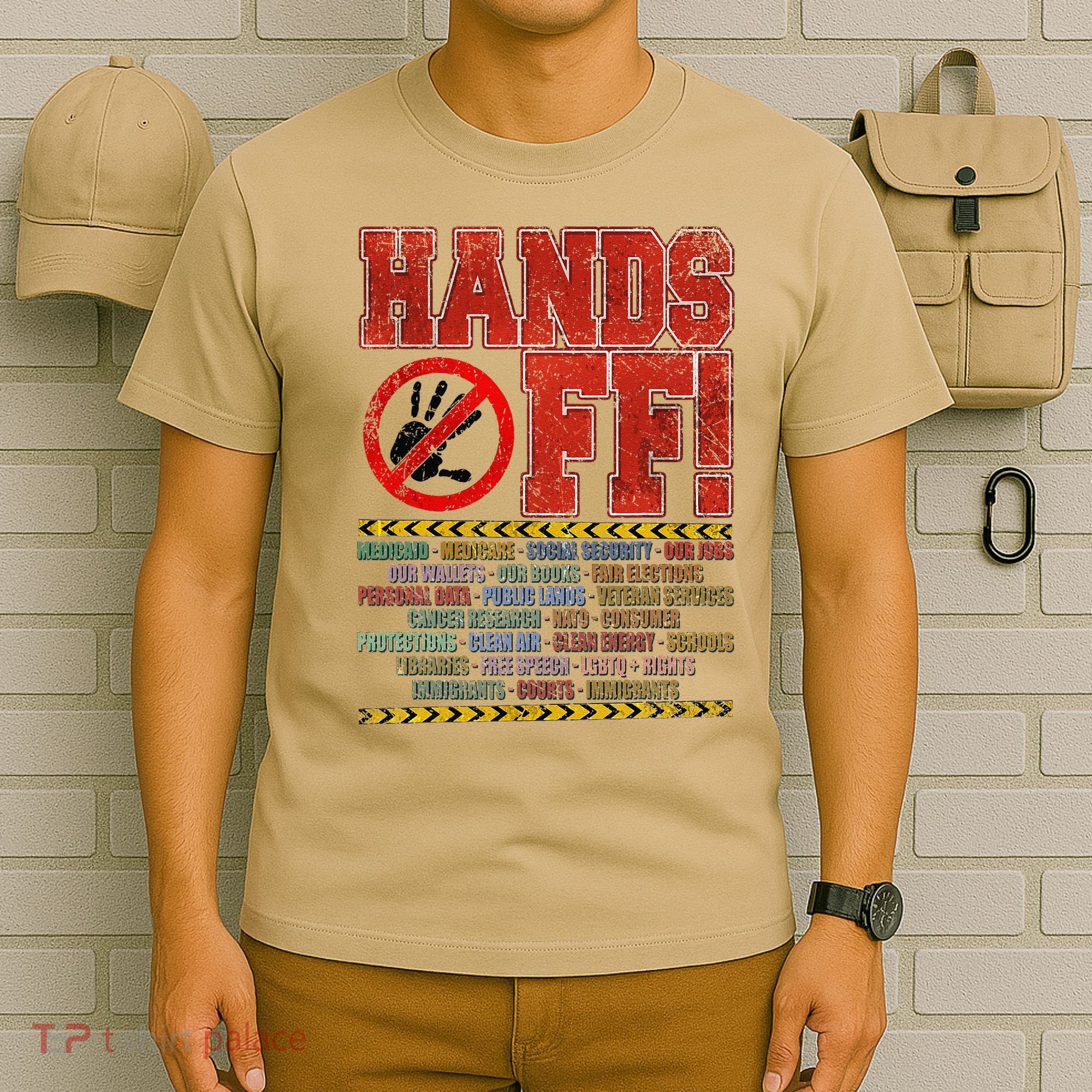 Hands Off Protest Social Security And Medicare Protest T-Shirt