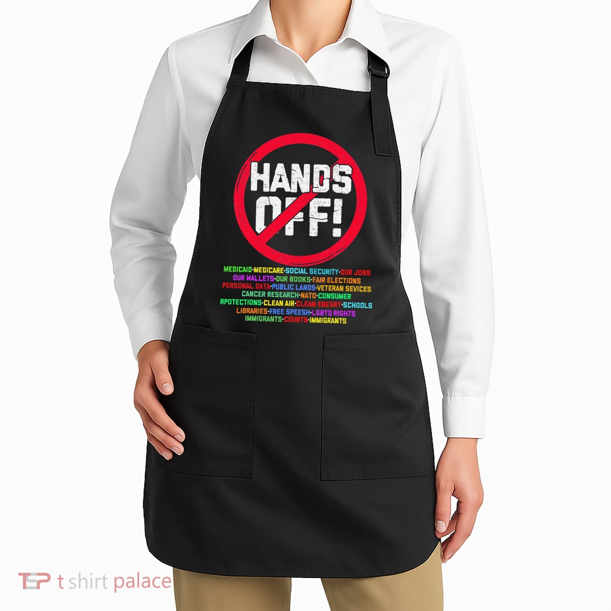 Hands Off Protest Social Security And Medicare Protest Apron