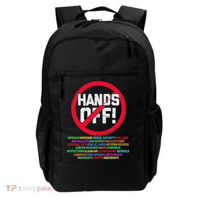 Hands Off Protest Social Security And Medicare Protest Backpack