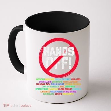 Hands Off Protest Social Security And Medicare Protest Coffee Mug